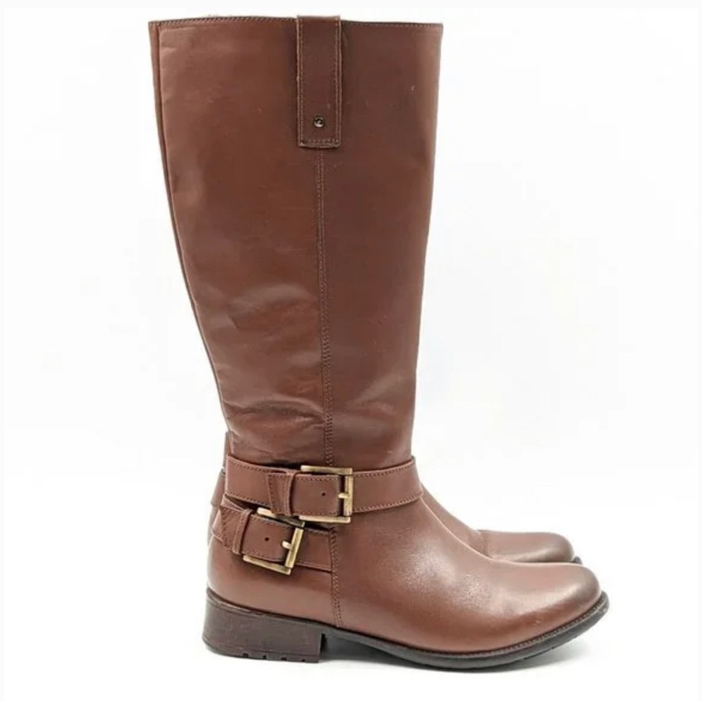 Clarks 9 M Plaza Steer Tall Leather Boots
